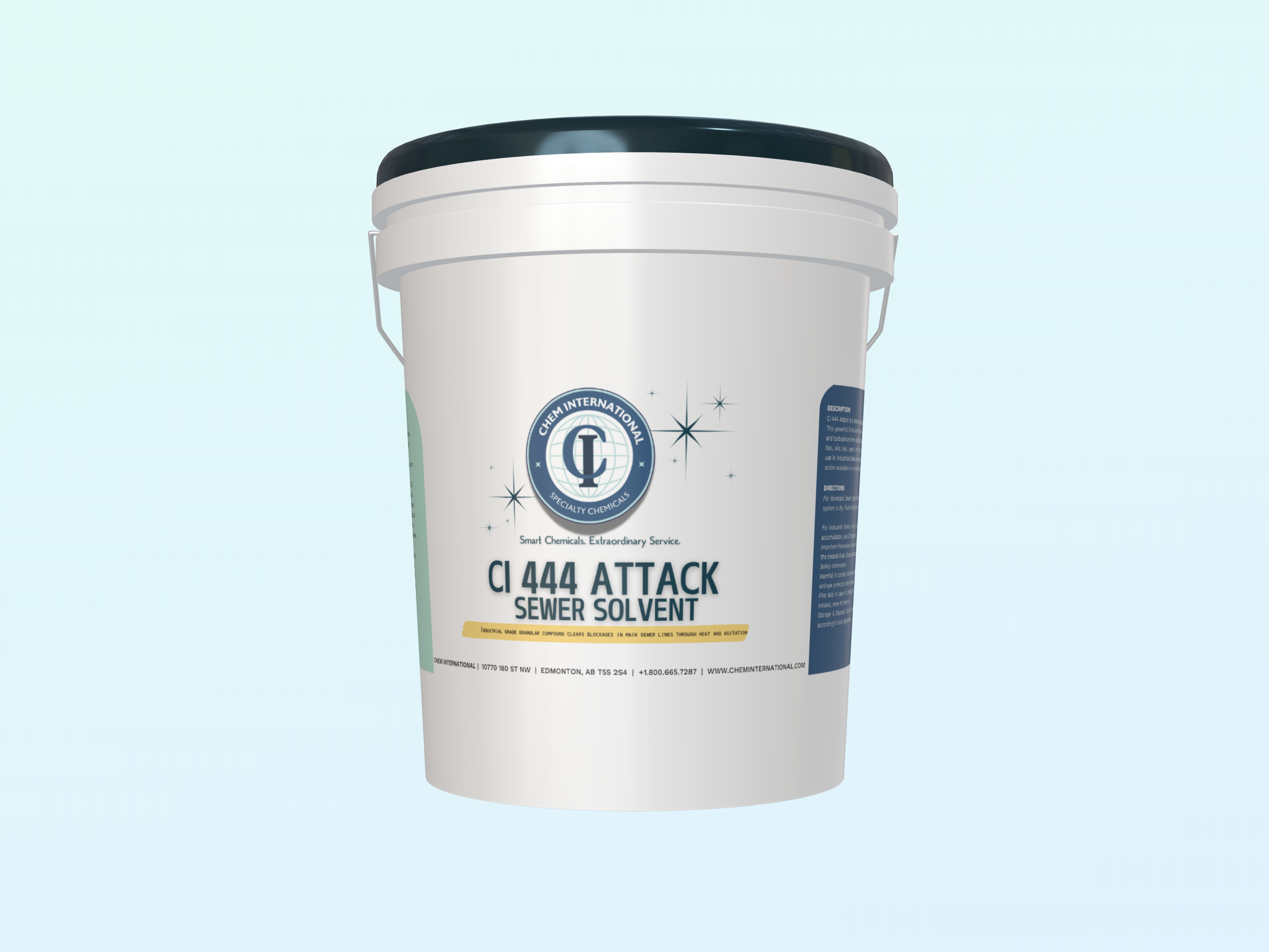 CI 444 Attack Sewer Solvent product packaging