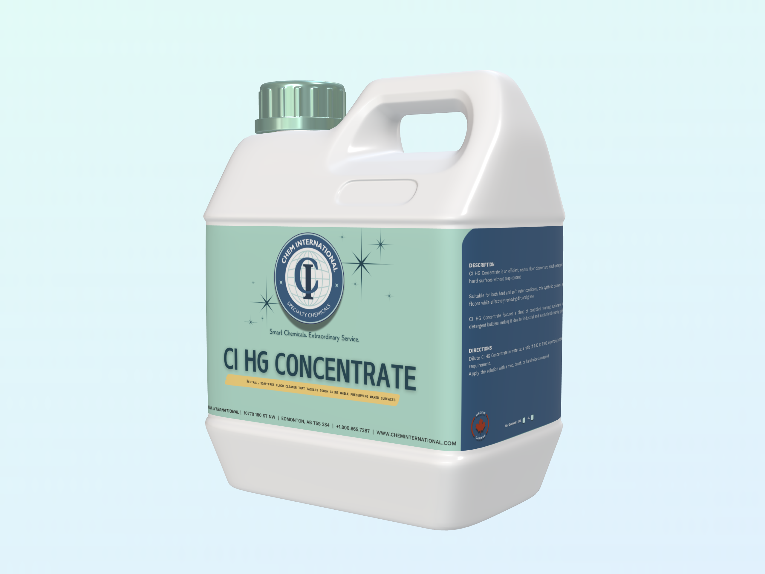 CI HG Concentrate Synthetic Detergent product packaging