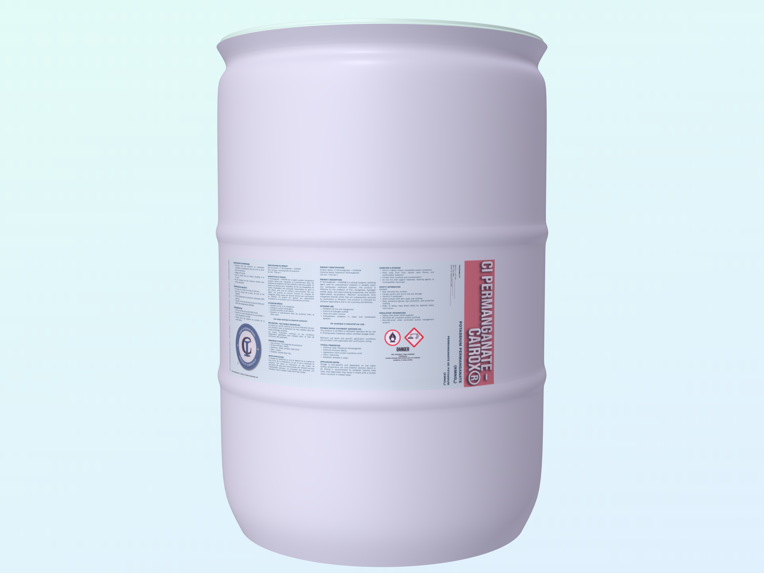 CI Permanganate – CAIROX® product packaging