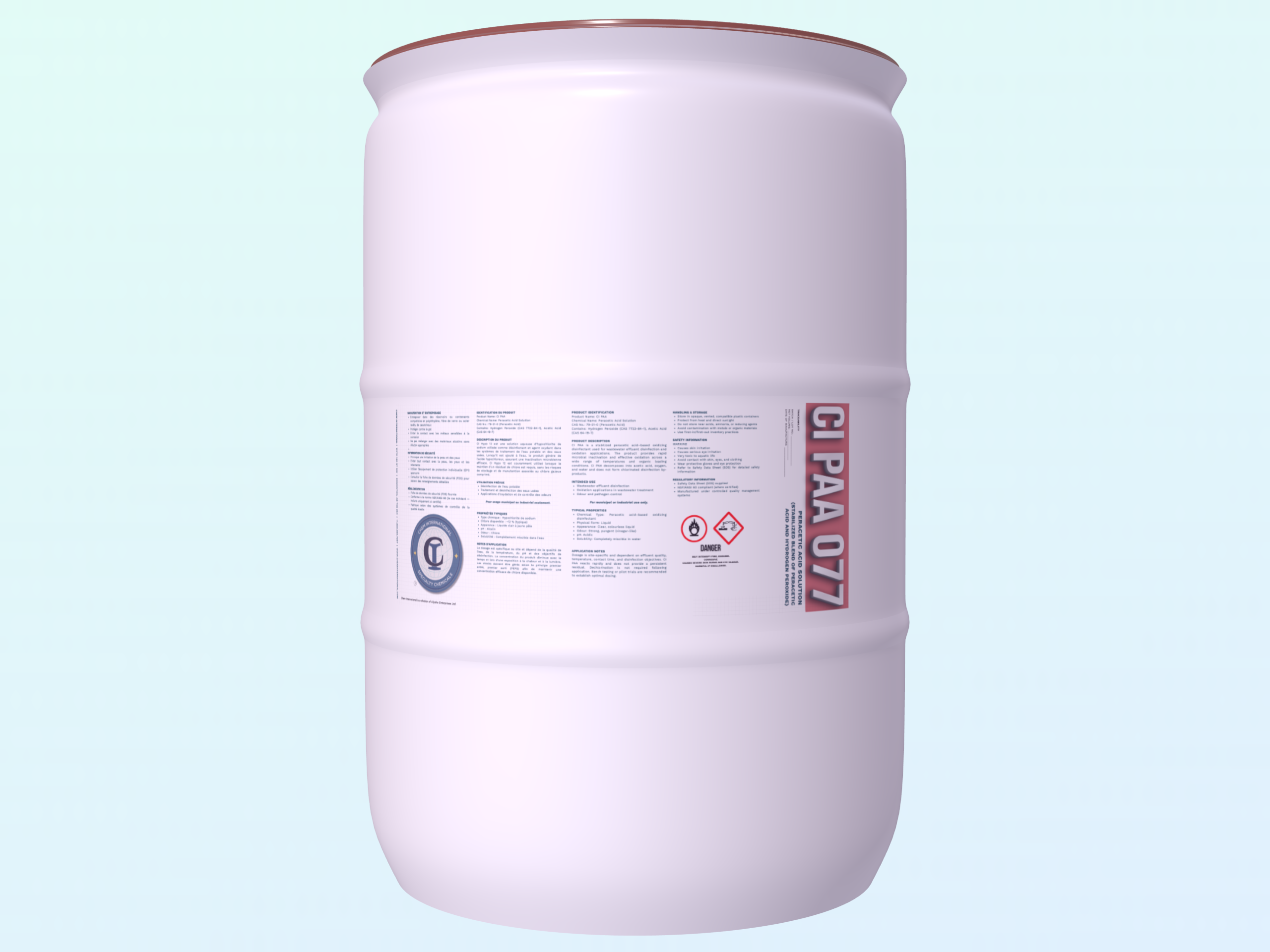 CI PAA Oxidizing Disinfectant product packaging